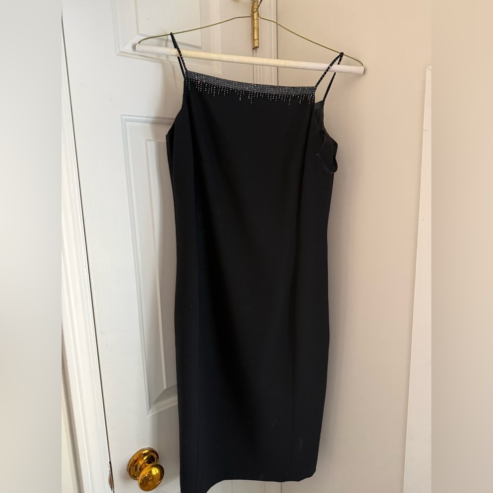 Ann Taylor Black Strapless Dress